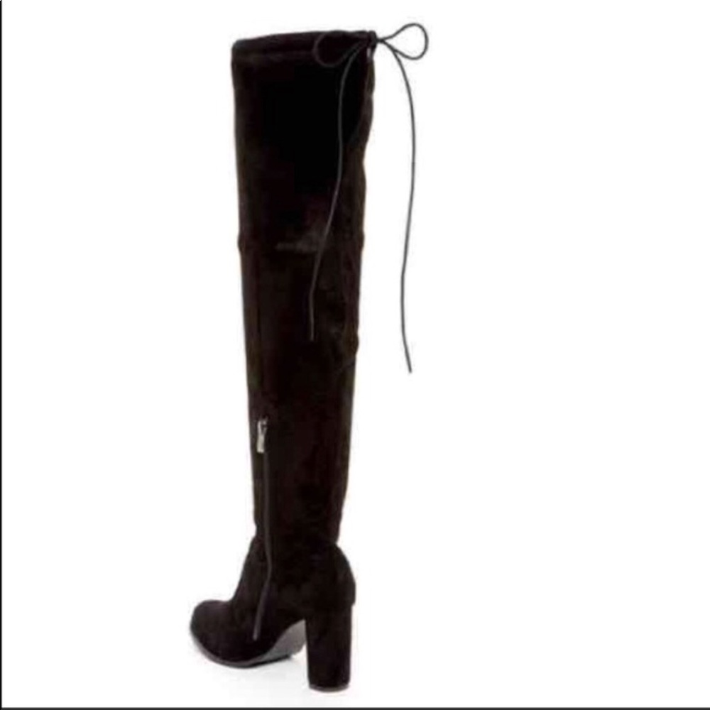 Catherine Malandrino Black Over-the-Knee Suede Boots